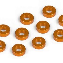 RONDELLE 3x6x2mm ORANGE    NT1 T2 T3 T4 RX8 IN ALLUMINIO 10pz - HUD303123-O