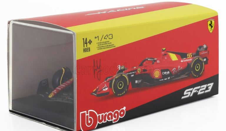Ferrari F1 SF23 Monza Sainz #55 con casco 1/43 anno 2023 - BUR18-36835SM - immagine 3