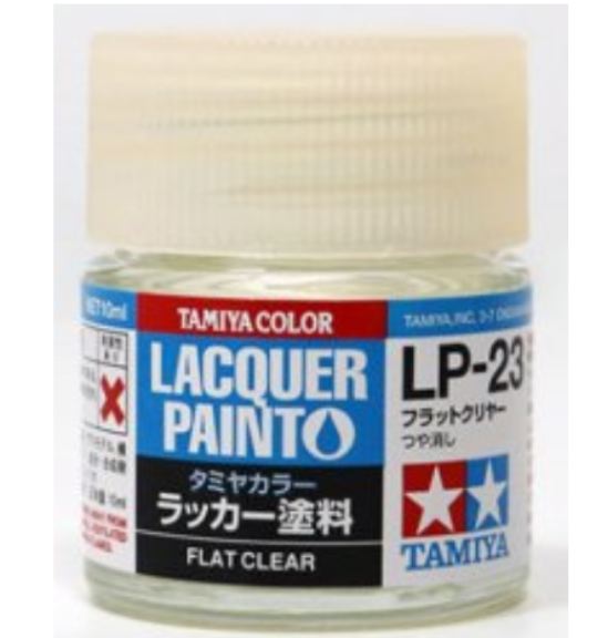 LP-23 FLAT CLEAR 6pz bottiglietta colore a smalto - TAM82123