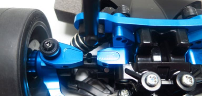 Bracci in ergal blu TT02 anteriori superiori regolabili - GPEDTT02-003B - immagine 2