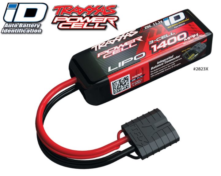 Lipo 1400mah 11.1v 3s 25c Power Cell iD E-revo 1/16 - TXX2823X