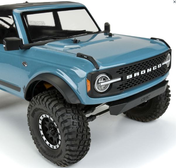 Carrozzeria Ford Bronco 2021 290mm 1/10 per scaler trasparente - PRO3569-00 - immagine 5