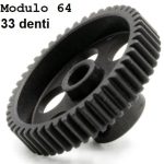 Pignone ultra light modulo 64 33T in alluminio trattato - HUD294133