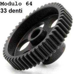 Pignone ultra light modulo 64 33T in alluminio trattato - HUD294133