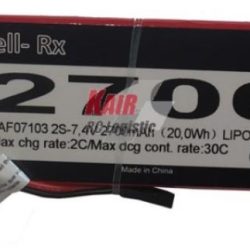 LiPo RX 2700mAh 7,4v 30C 11x45x136 mm 144gr - SUPSAF07103