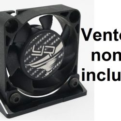 Supporto su auto nero per ventole da 30mm e 40mm in alluminio - GPEDYA-0650BK