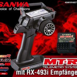 Radio Sanwa MT-R 4ch con ricevente RX-493i MTR - SCO101A32773A