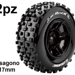 Gomme SC-Rock Esagono 17mm 1/10 2pz anteriori o posteriori - SULR-T3229SBM
