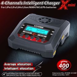 Caricabatterie X4 Mini a 4 uscite 1-4s 24/220v 100W AC 10A - RBT-GT169