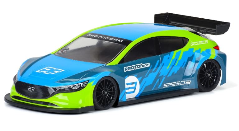 Carrozzeria Mazda 3 FWD 190mm 1/10 trasparente - PRO1589-25 - immagine 3