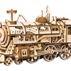 Locomotiva in legno da montare lunga 370mm 349 pezzi - PCHC2000