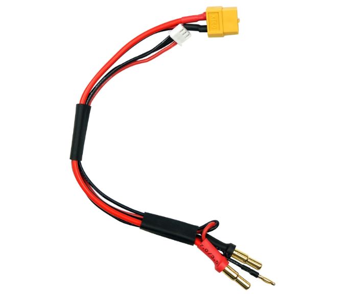 Cavo ricarica XT60 per LiPo 2s con fori da 4mm e 5mm – RBTSK60002314