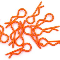 Clips carrozzeria arancione 10pz per 1/8 1/10 ed 1/12 - GPEDYA-0594OR