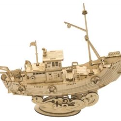 Barca da pesca (kit in legno tagliato al laser) - PCH15059