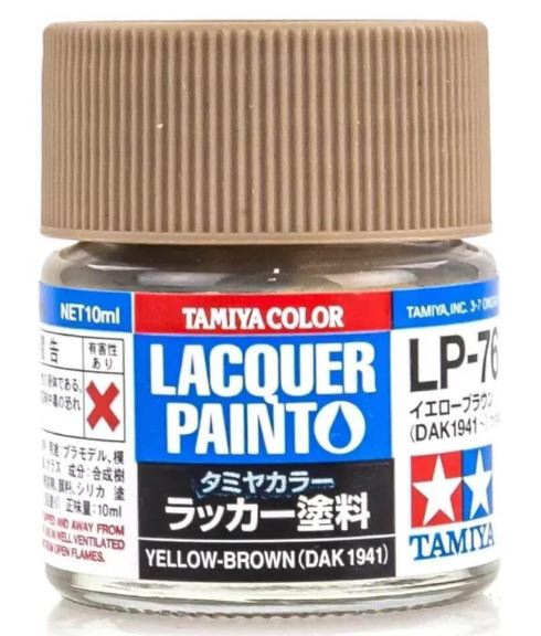 LP-76 giallo/marrone 6pz bottiglietta colore laquer - TAM82176