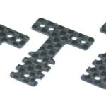 Piastre per Mini-Z RWD MM/LM per sospensione in carbonio 3pz - KYO-MZW403