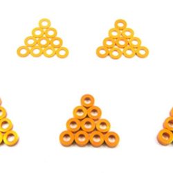 Spessori orange M3 60pz 3x6mm 0,25/0,5/1/1,5/2/2,5mm - GPEDYA-0390OR