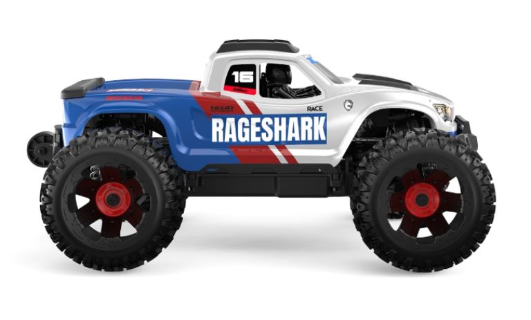 Rageshark blu Monster Truck 1/16 brushed - RBT-UD1611B - immagine 4