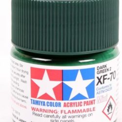 Colore acrilico XF-70 Dark Green 6pz da 10ml  opaco - TAM81770
