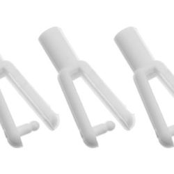 Clips M2 bianche in nylon 5pz per tiranti M2 - SUGF-2107-001