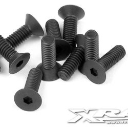 Viti nere testa svasata 2,5x6mm 10pz a brugola - HUD903256