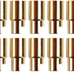 CONNETTORI DORATI FEMMINA  6mm 10pz - CNDAM-611-10F