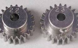 Pignoni 22T e 23T foro 3,17mm modulo 0.6 1/10 - TAM50357