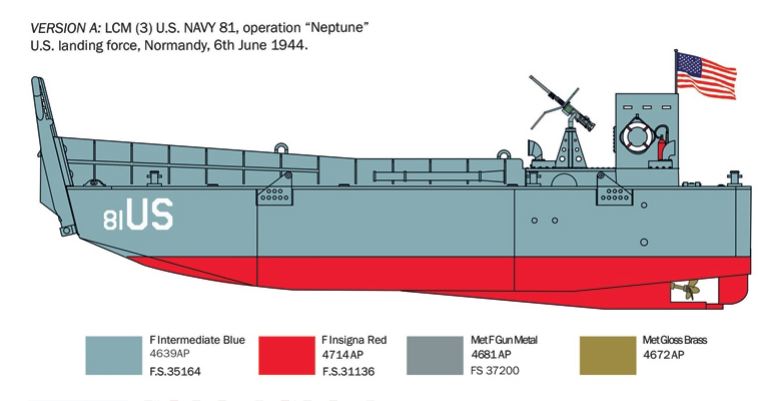 LCM-3 1/35 LCM3 mezzo da sbarco USA - ITA6755 - immagine 3