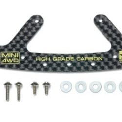 Supporto HG Carbon Front Bumper 1.5mm Mini4wd - TAM95692