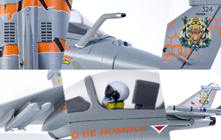 Rafale PNP kit Grey/Tiger 64mm EDF con gyro - BEEFMS139 - immagine 6