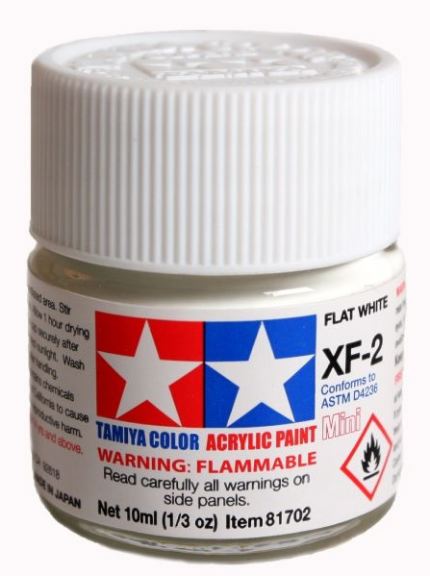 Colore acrilico XF-2 Flat White 1pz da 10ml opaco - TAM81702-1PZ
