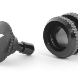 Tappo piccolo nero a pressione per rifornimento carburante in alluminio - PELFD-BLACK