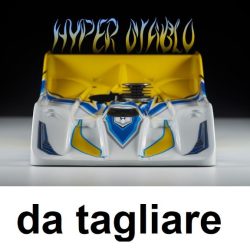 Carrozzeria R18 Hyper Diablo da tagliare 1/8 pista 0,75mm Xtreme - MTXB0423-07