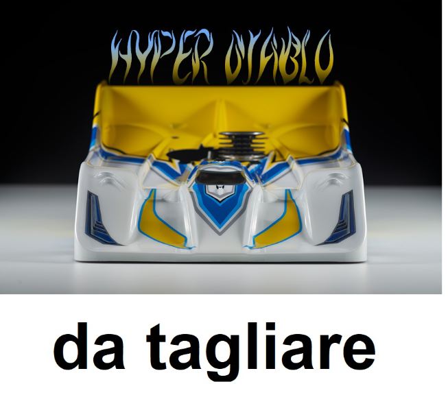 Carrozzeria R18 Hyper Diablo da tagliare 1/8 pista 0,75mm Xtreme - MTXB0423-07