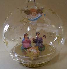 SFERA VETRO SOFFIATO CON NATIVITA' - YSA657