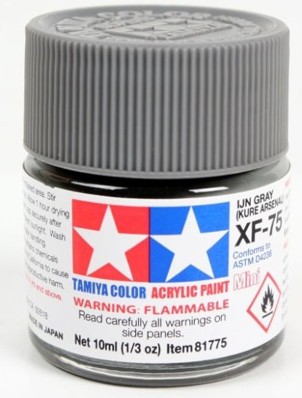 Colore acrilico XF-75 Ijn Gray Kure 1pz da 10ml opaco - TAM81775-1PZ