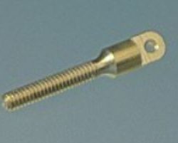 Tiranti filetati M2 con occhiello in ottone 10pz - MPJ2051BR