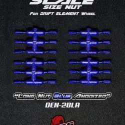 Dadi in scala corti blu viola 24pz per cerchi DE - DRIDEN-2BLA