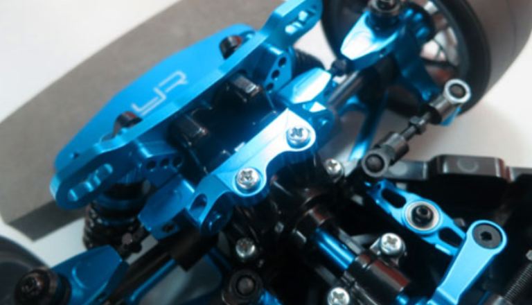 SUPPORTI SUPERIORI BRACCI TT02 IN ALLUMINIO BLU - GPEDTT02-010B - immagine 2