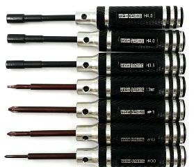 Set di 7 attrezzi per Mini-Z chiavi a tubo,brugola da 1,5mm e Philips - GPEDYT-0210 - immagine 4