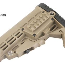 CALCIO PIEGHEVOLE TAN PER M4 IN ABS BIG DRAGON - JOLBD-0170T