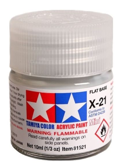 Colore acrilico X-21 Flat Base 1pz da 10ml base opaca - TAM81521-1PZ