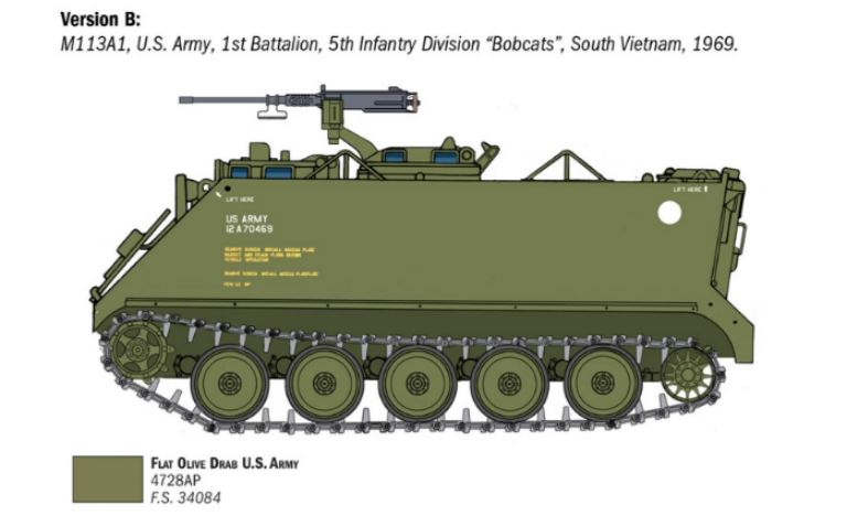 Carro M113A1 1/35 decals per 2 versioni Italiane - ITA6753 - immagine 6