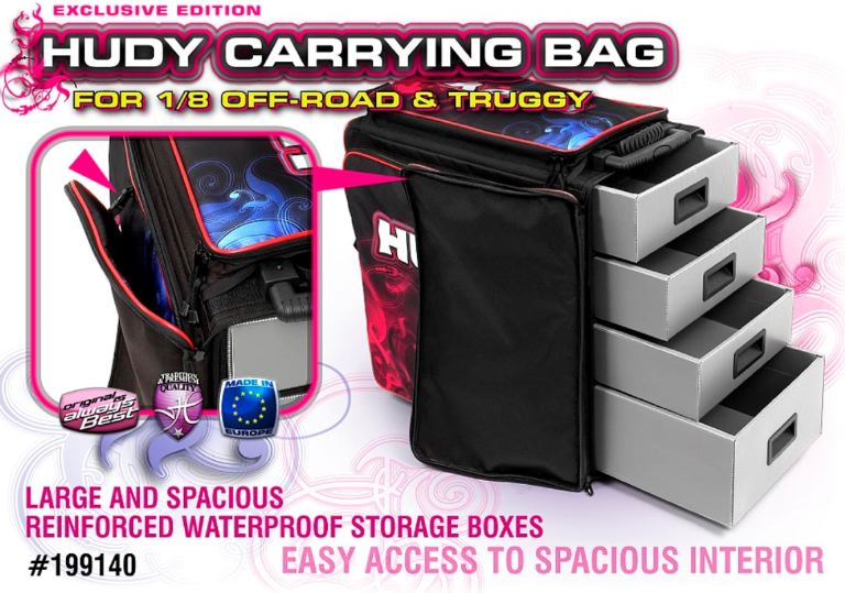 Borsone Hudy per buggy o truggy 1/8 trolley - HUD199140 - immagine 3