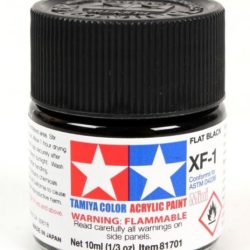 Colore acrilico XF-1 Flat Black 1pz da 10ml opaco - TAM81701-1PZ