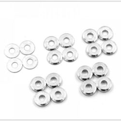 Rondelle M3x8 argento in alluminio 0,5/1,0/1,5/20,/2,5 4pz per tipo - GPEDYA-0731SV