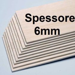 Tavole di balsa 6x100x1000mm 10pz - PCHC6446