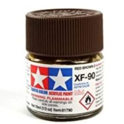 Colore acrilico XF-90 Red Brown 2     6pz da 10ml opaco XF90 - TAM81790