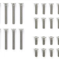 Viti acciaio testa svasata 2mm Mini4WD lunghe 6/8/15mm - TAM15527