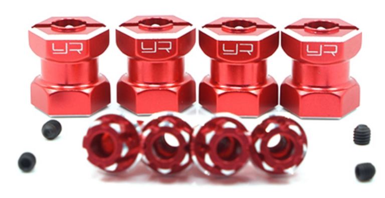 TRASCINATORE RUOTE OFFSET 15mm CON ESAGONO 12mm IN ALLUMINIO - GPEDWA-023RD